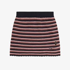 [공식] [Amy Winehouse] 오픈 니트 스커트 - 블랙 AFPF2417110-102