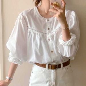 [드넬]펀칭걸블라우스DWB61199A