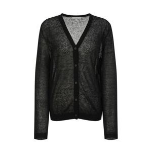 헤지스 여성 26SS 프리미엄 린넨혼방 가디건 블랙 HSSW6B402BK