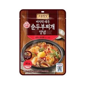 새우 오뚜기 바지락새우순두부찌개양념90g