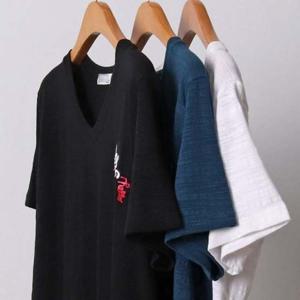 자수 빅사이즈 롱 고양이 반팔티 307I892S