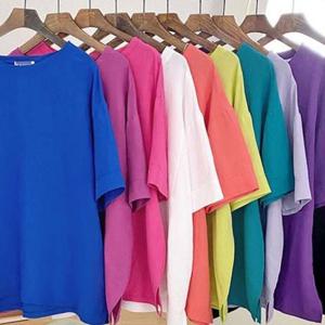 린넨 라운드 307K072S 반팔티 빅사이즈