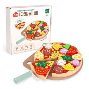(가베가족) 꼬뺑 피자타임 놀이세트 KS6234