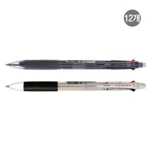 초저점도3색 볼펜 에스볼펜 흑청적0.7mm색상랜덤x12EA