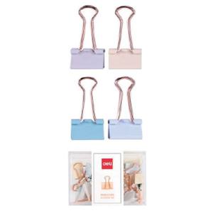 델리 파스텔골드 더블클립 78200LF 19mm 20개19x37mm