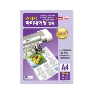 STICKY 코팅필름 A4 216x303mm 100MIC 50매 권