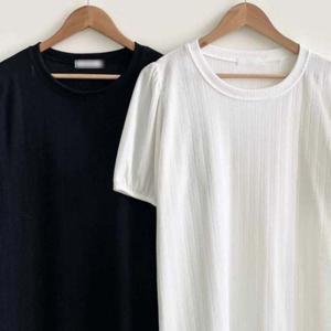 퍼프 의류 스판 빅사이즈 306P471S 반팔티 날날이