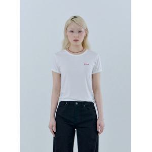 [게스(진)]여성 가슴 로고 반팔 티셔츠 OQ2K5456