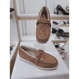 [엘칸토]엘칸토 여성 2cm 양가죽 안감 퍼 로퍼 339 WC02U 339 (1