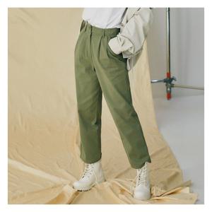 [미쏘]코튼 9부 투턱 일자핏 (MIWTCB911C-T)