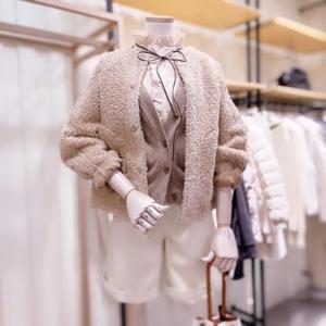 [시에로][대구백화점SG]  SJ1LTF302_라운드넥 사이바포켓 뽀글이