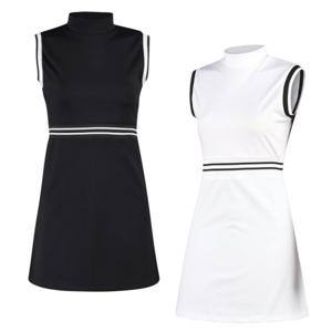 [럭스골프]럭스골프 여성 모크넥 민소매 골프 원피스 MDG3M107