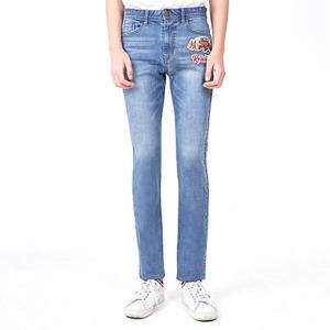 [지프]지프 남성 청바지 카툰 와펜 포인트 미디엄블루 GK2DPM106