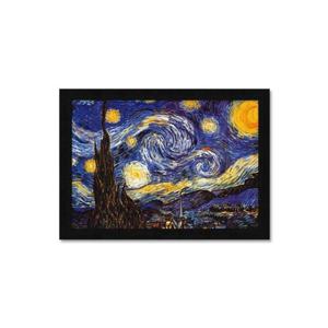500피스퍼즐 별이 빛나는 밤에 우드블랙 액자세트