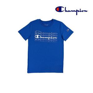 [챔피온키즈]Champion 로고 반팔티셔츠(8162CB_BL)