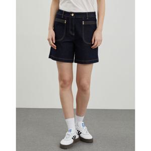 [올리비아로렌]A라인 데님 숏팬츠__VVCMP4M5171