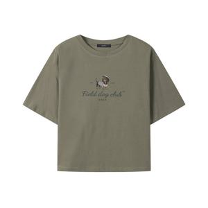 [GGPX]캐주얼 도그 프린팅 반팔 티셔츠 (GQBLW006D)