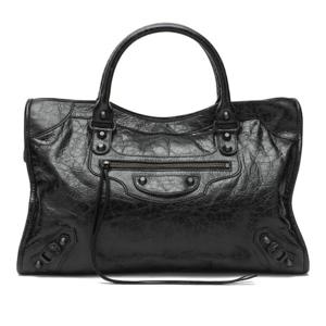 발렌시아가 더 시티 미디엄 가죽 토트백 823058 2ABEK 1000