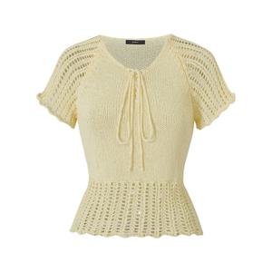 [GGPX]썸머 러블리 포인트 펀칭 반팔 니트 (GQBKT002D)