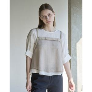 [올리비아로렌]크로셰 레이어드 탑_VOCAL5M3421