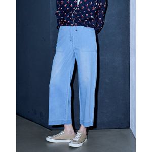 [올리비아로렌]전체 이밴드 와이드 데님_VVCMP5M4271