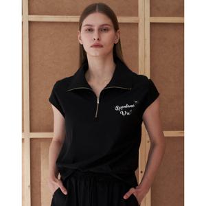 [올리비아로렌]캡소매 블루종 블라우스_VVBNS5M5471