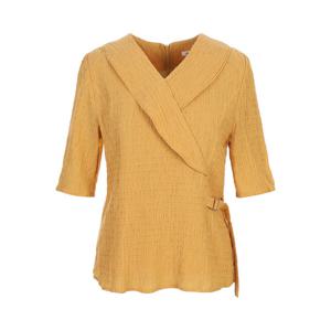 [올리비아로렌]브이넥 랩 블라우스__VOCNS4M433A