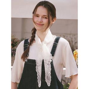 [블루레이스]블루레이스 안개꽃 레이스 삼각 스카프_B6S1AC9011