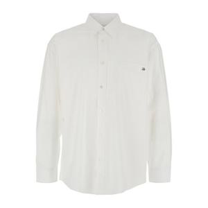 던스트 로고 자수 패치 포켓 코튼 셔츠 UDSH5A107IV IVORY