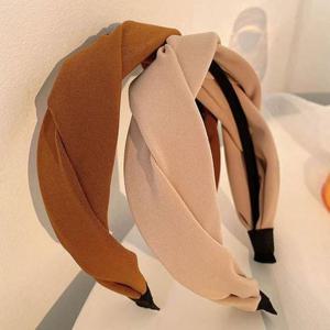 큐빅머리띠 꼬임 머리띠 심플 단발 긴머리 헤어 액세서리 데일리