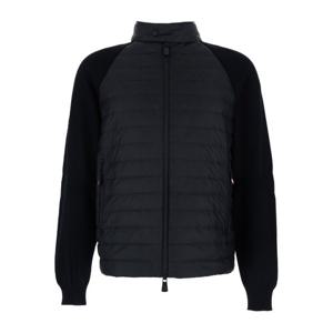 몽클레어 로고 슬리브 패치 하이넥 집업 가디건 9B00001M118 39