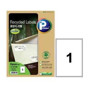라벨지 재생지 E3110 A4 전면 100매 프린텍