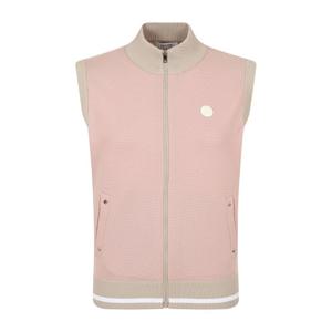 [핑골프](사은품증정) 여성 배색 집업 니트 베스트 (121E1SV152_BG)