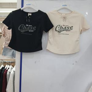 [에꼴리에][모다부평]3부 보헤미안 셔링 크롭티/26PT453BK,BE_BP