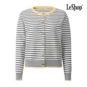 르샵  라운드 버튼 프런트 단가라 니트 가디건 (BQ3KC007A)