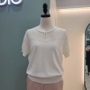 [수스]진주넥 니트 S262BSW554/아이보리,블랙_YS