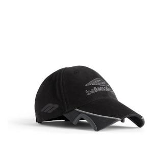 발렌시아가 로고 자수 아메리칸 풋볼 캡 857722410B2 1000