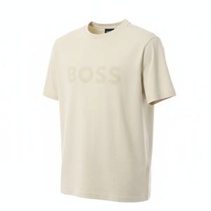 HUGO BOSS 26SS TONE ON-TONE LOGO STRETCH COTTON RELAXED FIT T-SHIRT (50553636-272) (톤온톤 로고 스트레치 코튼 릴랙스 핏 반팔 티셔츠)