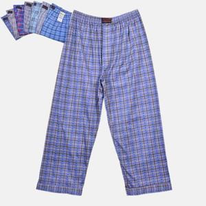 잠옷바지 체크 패턴 순면 편안한 남성 양면 파자마 0688se