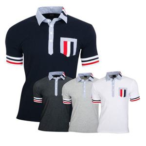 엣지애 MCTHT5009S9 남성 톨카라 반팔 티셔츠