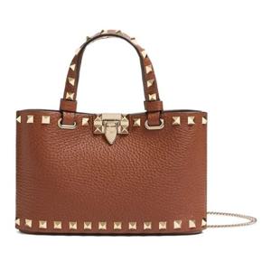 발렌티노 락스터드 페블 가죽 미니 토트백 7W0P0AT0VSH HG5