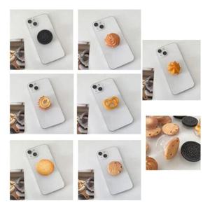 쿠키 스마트폰 톡 거치대 과자 귀여운 홀더 버터링