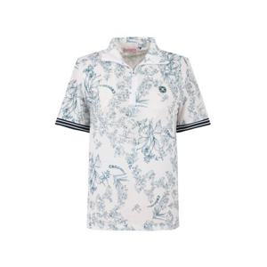 크로커다일레이디 전판 플라워프린트 카라 티셔츠 CLEMTS213