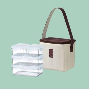 [주방] 코멕스 런치메이트 트라이탄 4단 콤보 도시락세트