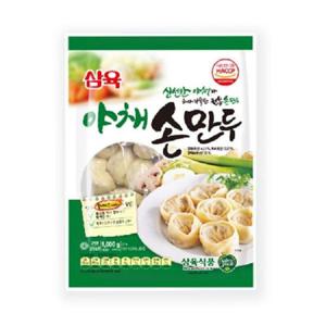 만두찌는법 삼육 야채 둥근형 비건손만두 1kg