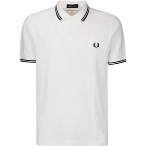 꼼데가르송 로고 자수 콘트라스트 폴로 티셔츠 FOT502S25 WHITE