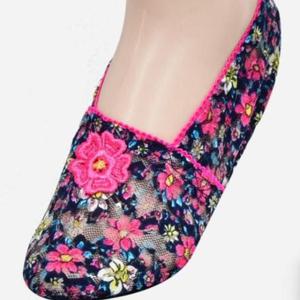 [패션] 꽃나염 망사 여성 덧신 5족세트 SW2407-0000