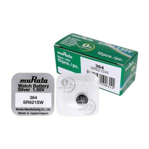 코인전지 무라타 시계건전지 364(SR621SW)(10알) 1.55V