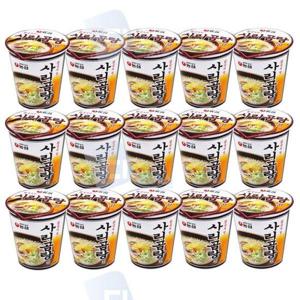 사리곰탕용기 농심 사리곰탕 미니컵 작은 컵라면 사골국물 15개 61g