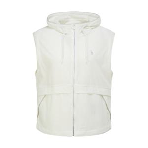 헤지스골프  화이트 여성 등판 메쉬 후디 베스트 집업(HWJU6B312OW)